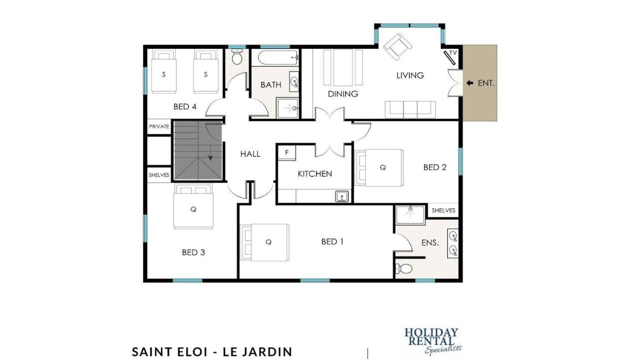 BurradooSaint Eloi Le Jardin别墅 外观 照片